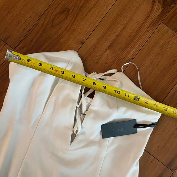 NWT H:ours Haider $158 Mini Dress White Strapless - Picture 5 of 8